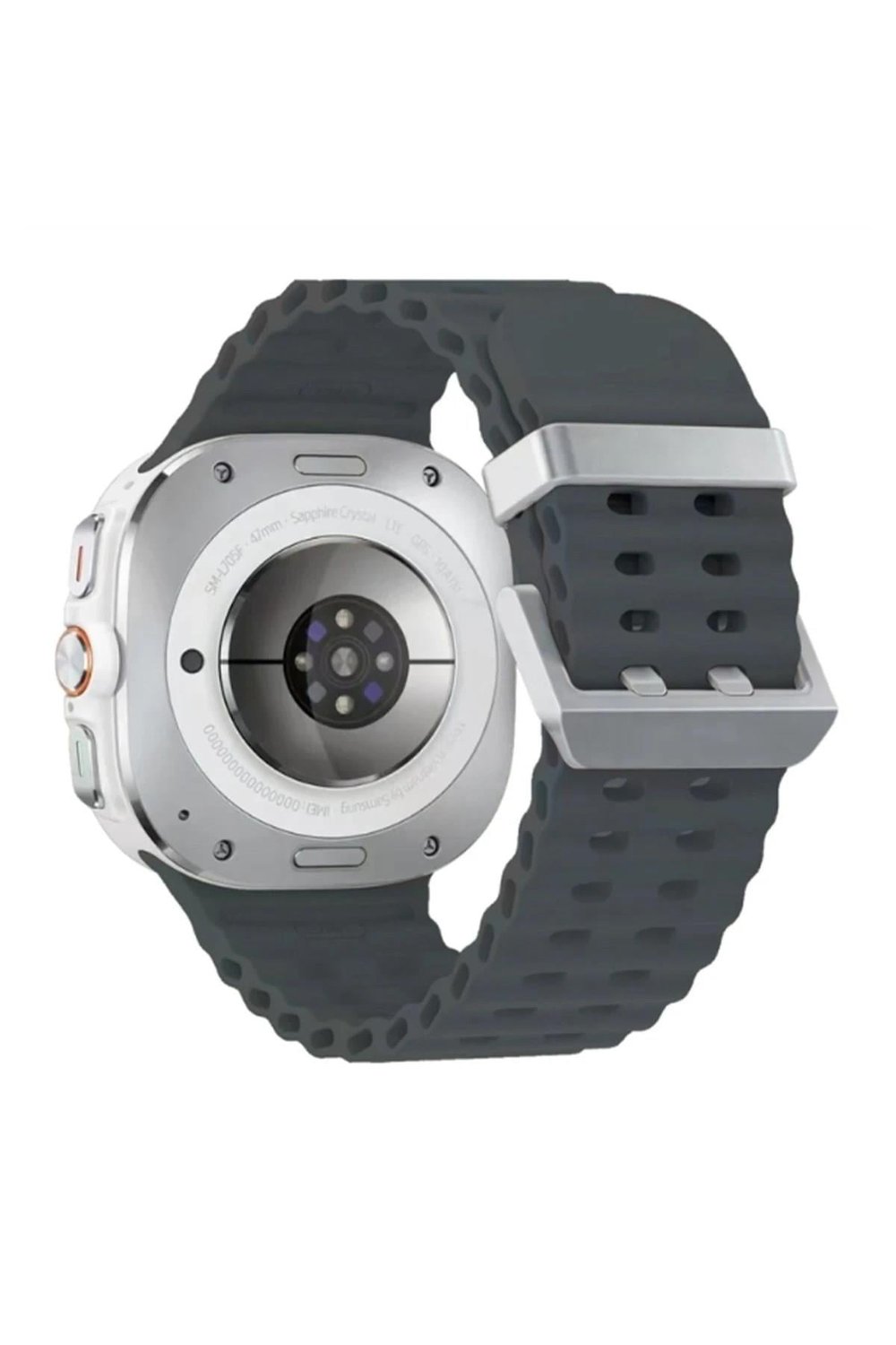 Mey İthalat®  Watch 7 Ultra KR417 Rug Silikon Kordon - Koyu Gri