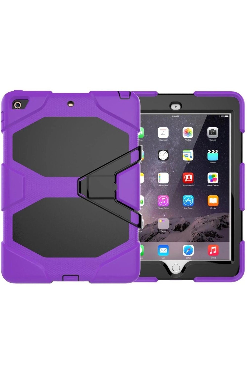 Mey İthalat®  iPad 5 Air 9.7 Kılıf Griffin Tablet Kapak - Mor