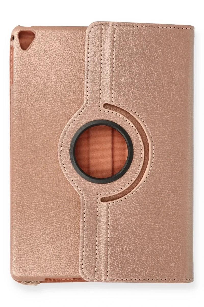 Mey İthalat®  iPad 9.7 (2018) Kılıf 360 Tablet Deri Kılıf - Rose Gold