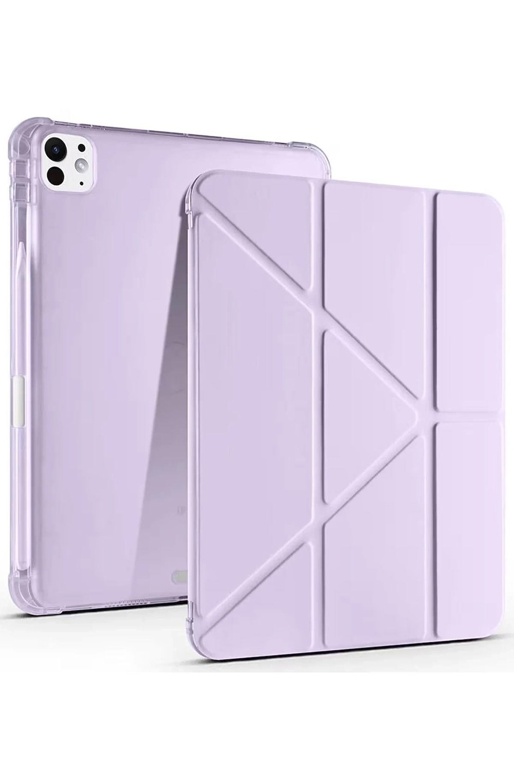 Mey İthalat®  iPad Air 13 (2024) Kılıf Kalemlikli Mars Tablet Kılıfı - Lila
