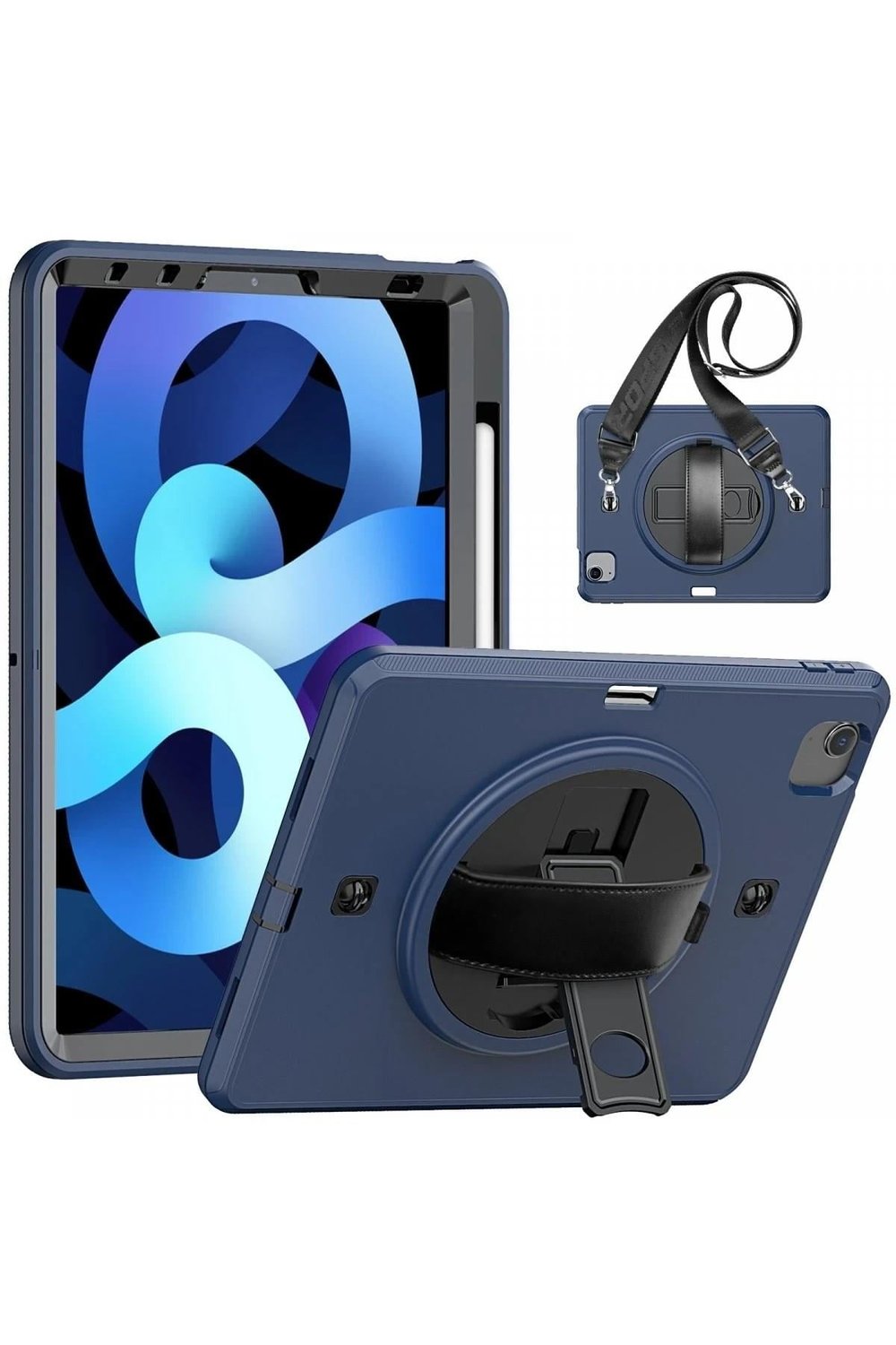 Mey İthalat®  iPad Pro 11 (2020) Kılıf Strap-C Otterbox Tablet Kapak - Lacivert