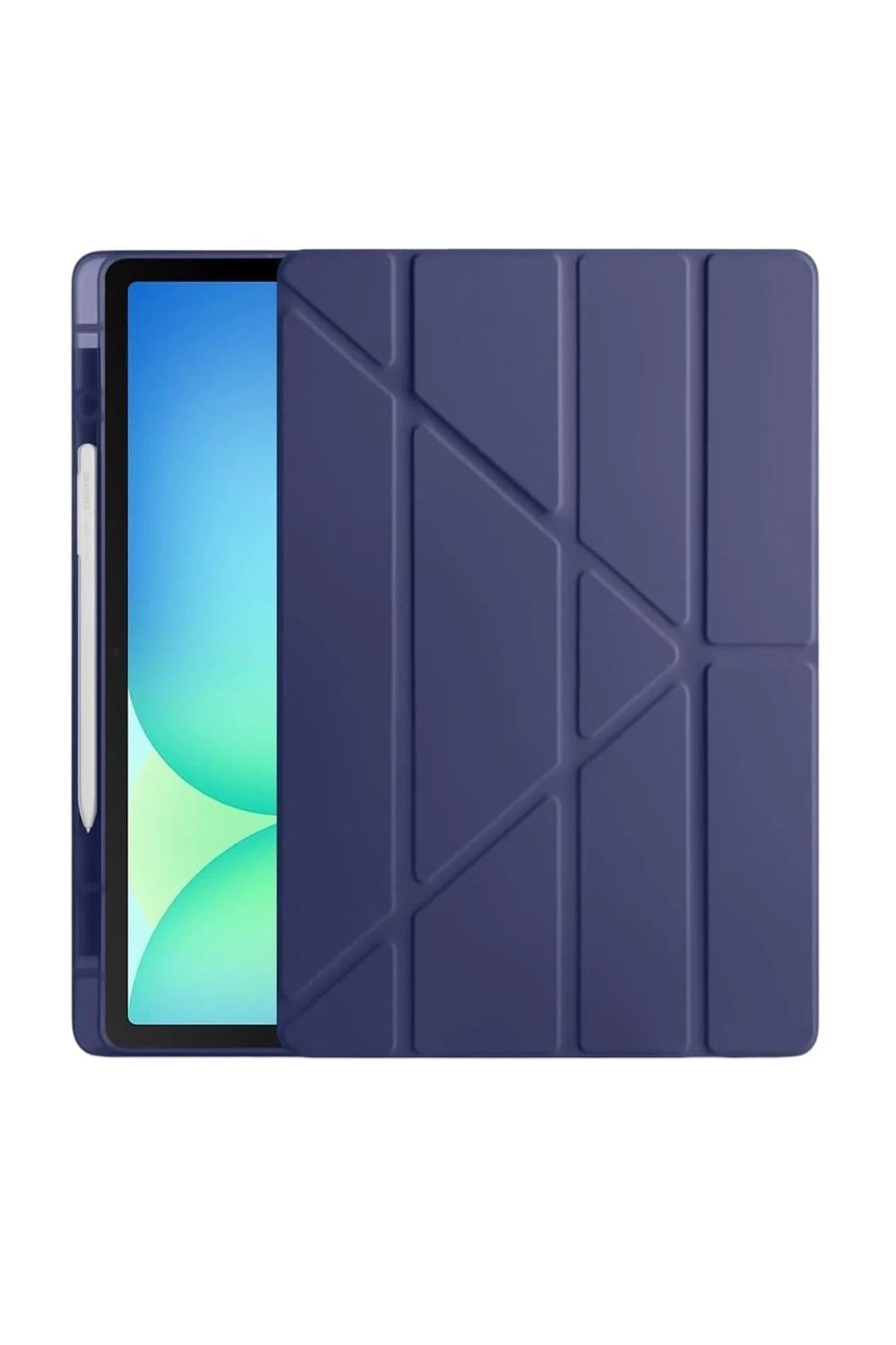 Mey İthalat®  iPad Pro 13 (2024) Kılıf Kalemlikli Hugo Tablet Kılıfı - Lacivert
