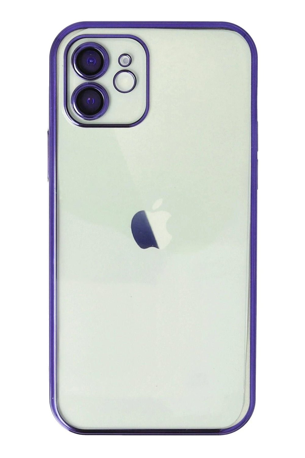 Mey İthalat®  iPhone 11 Kılıf  Lensli Silikon - Mor