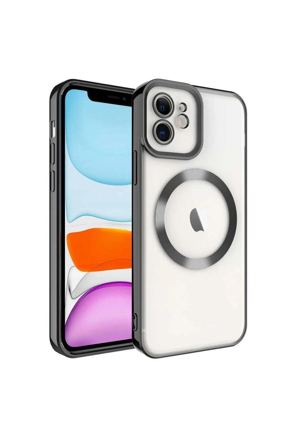 Mey İthalat®  iPhone 11 Kılıf Kross Magneticsafe Kapak - Siyah