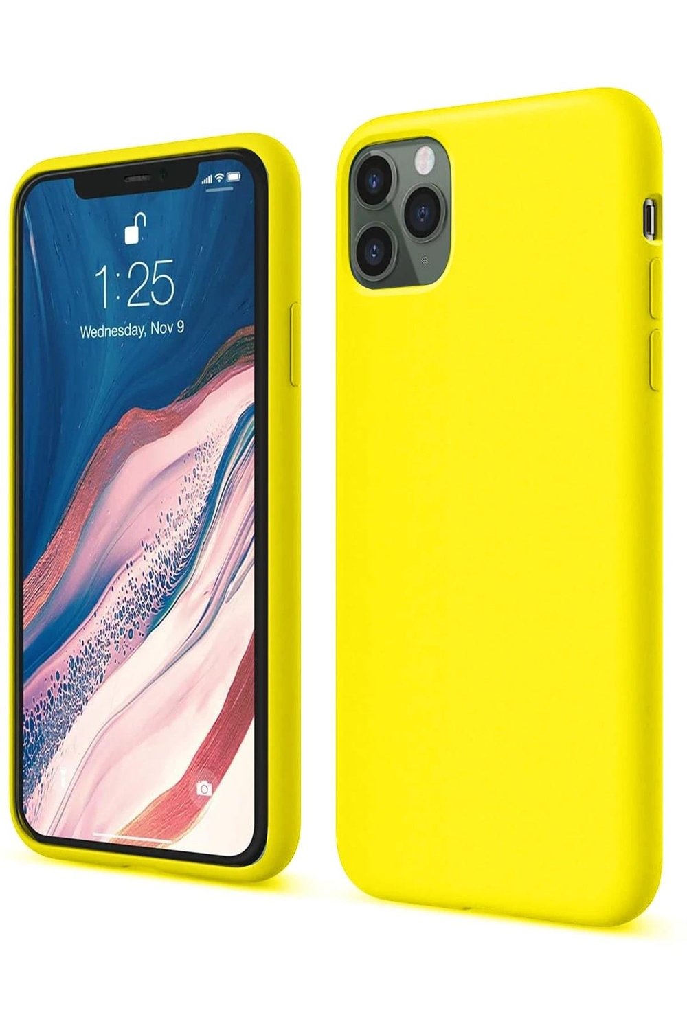 Mey İthalat®  iPhone 11 Pro Kılıf First Silikon - Sarı