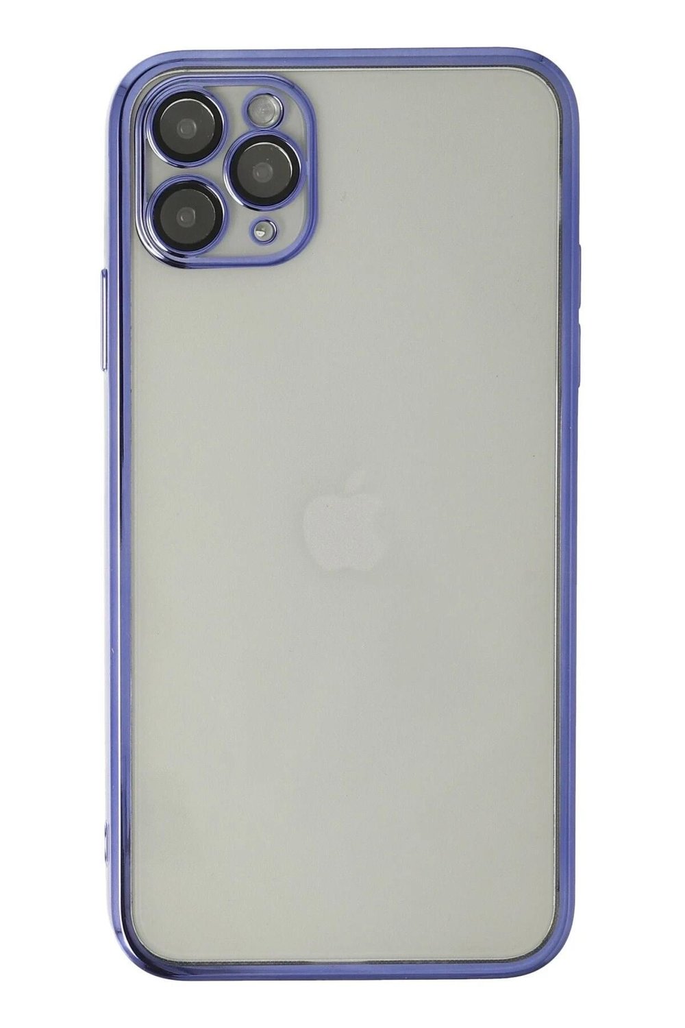 Mey İthalat®  iPhone 11 Pro Max Kılıf  Lensli Silikon - Mor