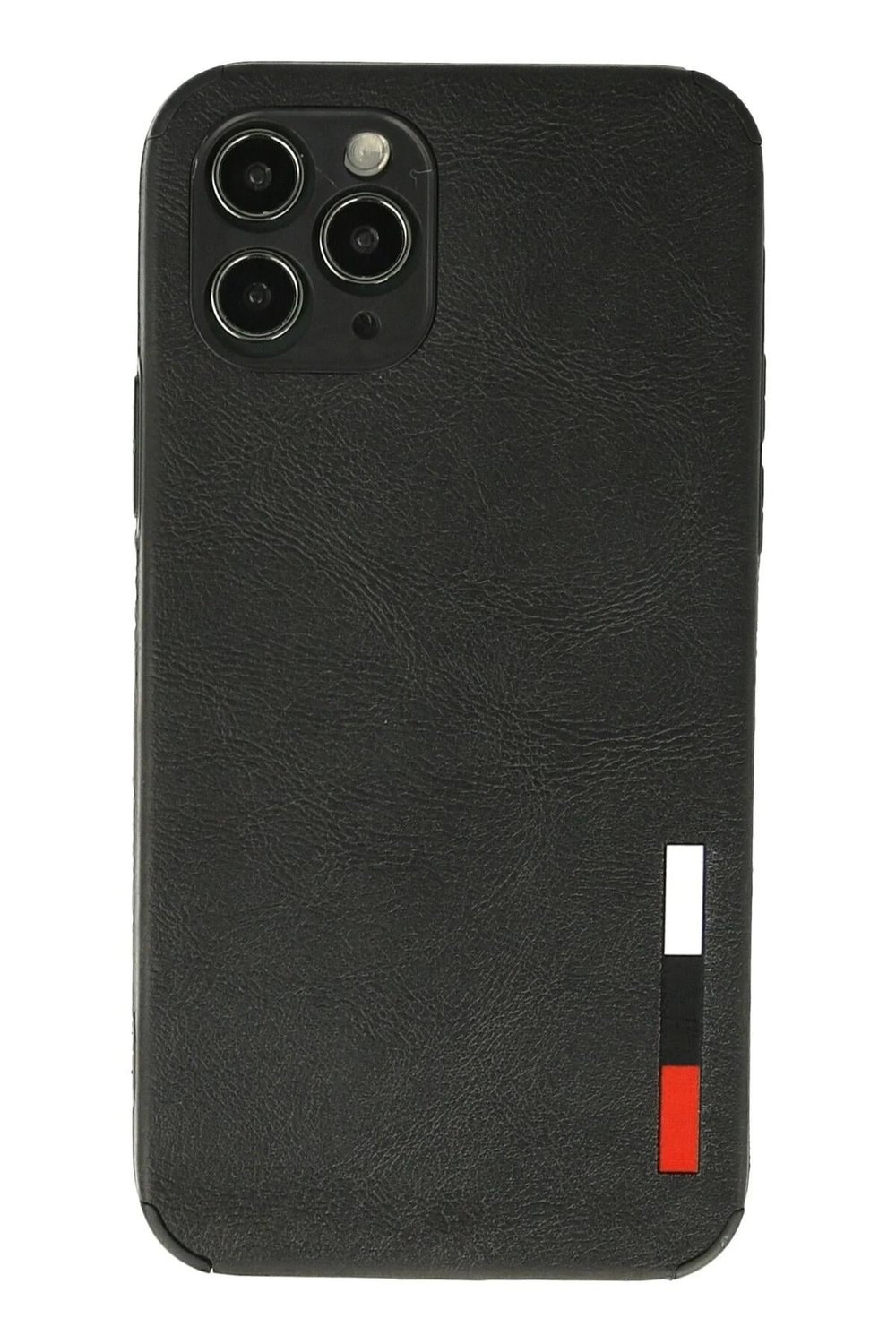 Mey İthalat®  iPhone 11 Pro Max Kılıf Loop Deri Silikon - Siyah