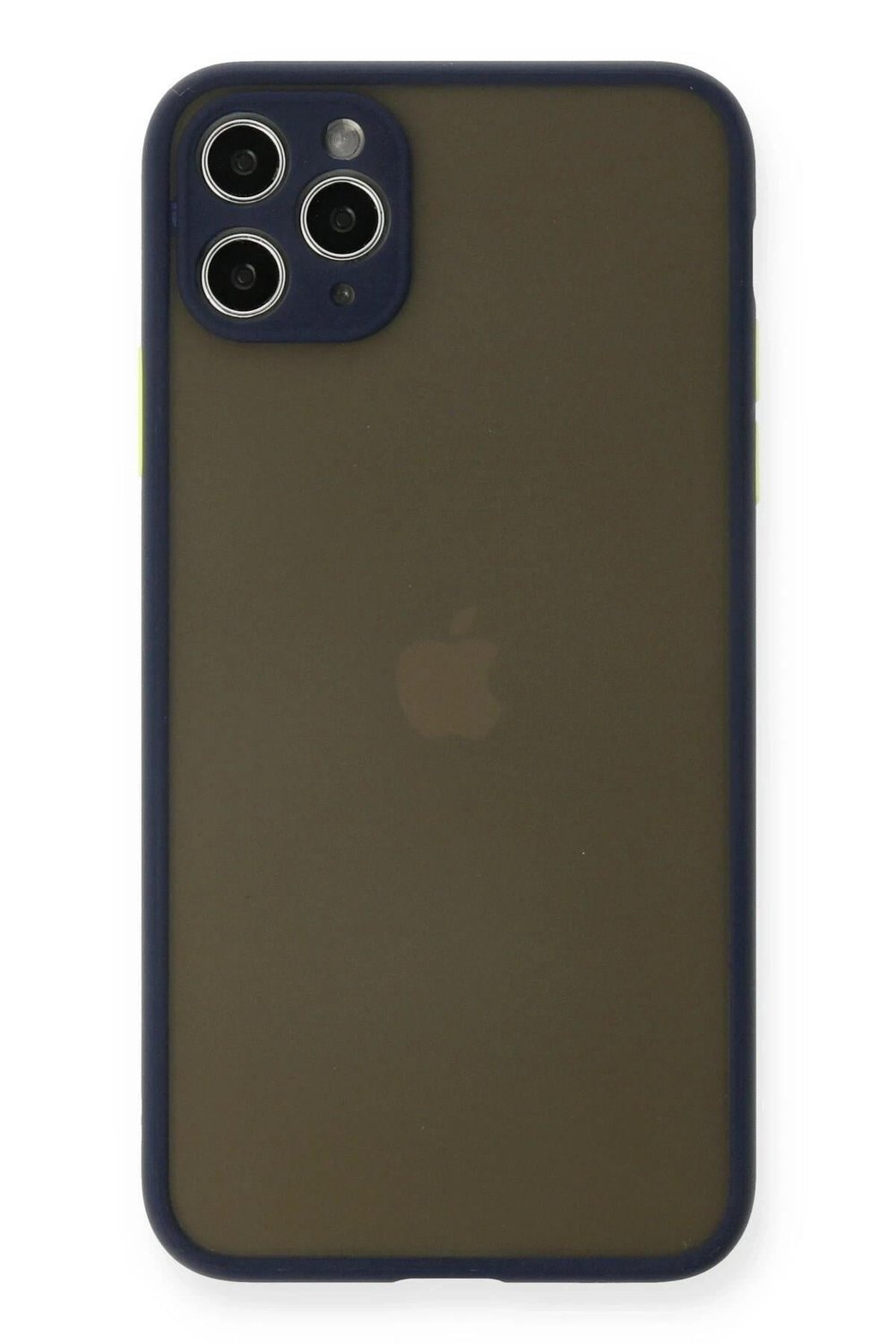 Mey İthalat®  iPhone 11 Pro Max Kılıf Montreal Silikon Kapak - Lacivert