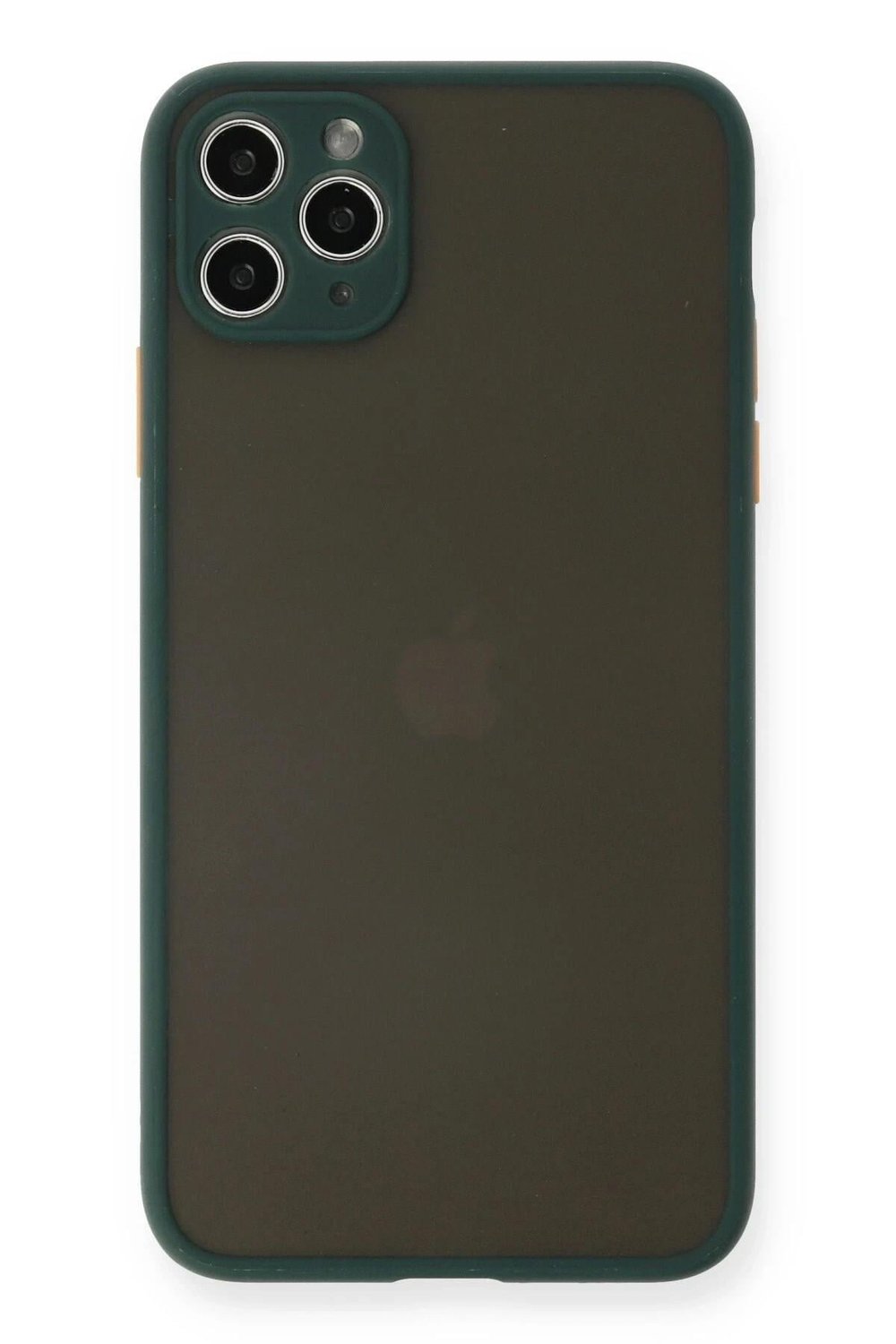 Mey İthalat®  iPhone 11 Pro Max Kılıf Montreal Silikon Kapak - Yeşil