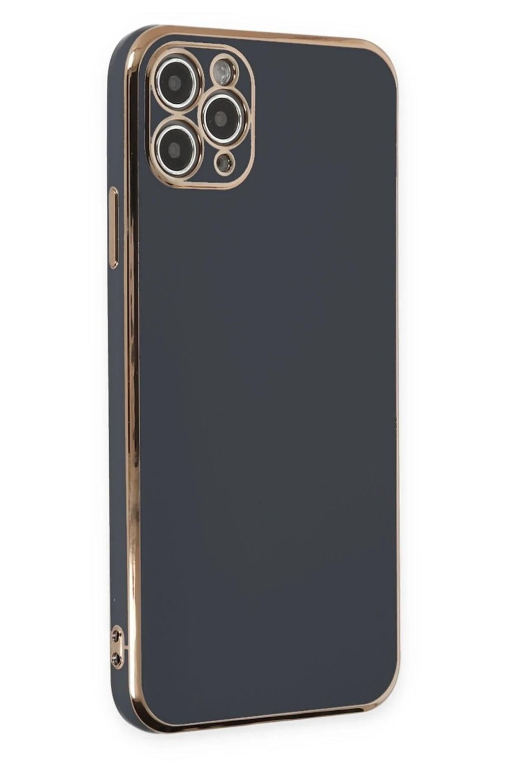 Mey İthalat®  iPhone 11 Pro Max Kılıf Volet Silikon - Siyah
