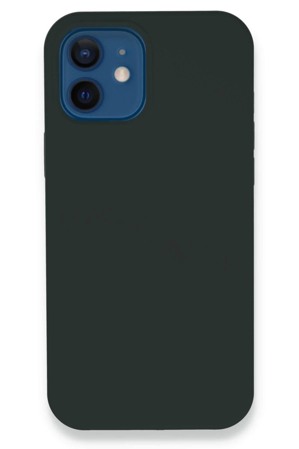 Mey İthalat®  iPhone 12 Kılıf Lansman Legant Silikon - Koyu Yeşil