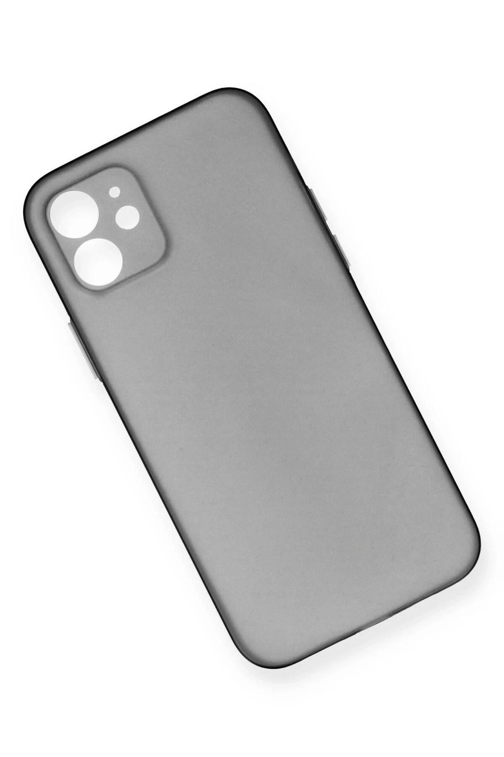 Mey İthalat®  iPhone 12 Kılıf PP Ultra İnce Kapak - Gri