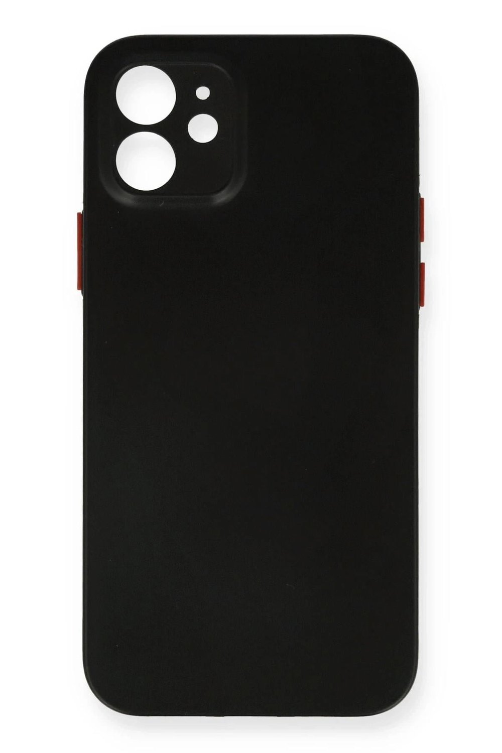 Mey İthalat®  iPhone 12 Kılıf PP Ultra İnce Kapak - Siyah