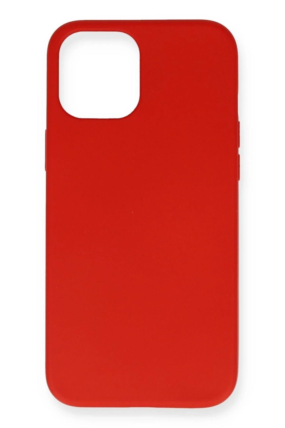 Mey İthalat®  iPhone 12 Mini Kılıf Nano içi Kadife Silikon - Kırmızı