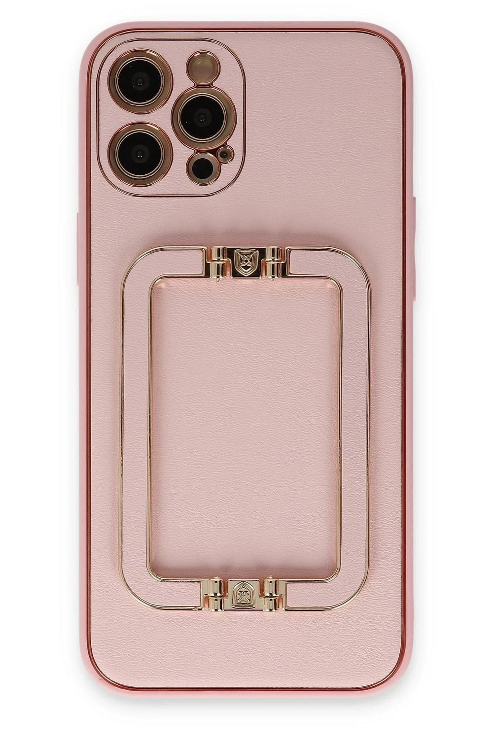 Mey İthalat®  iPhone 12 Pro Kılıf Coco Elit Kapak - Pembe