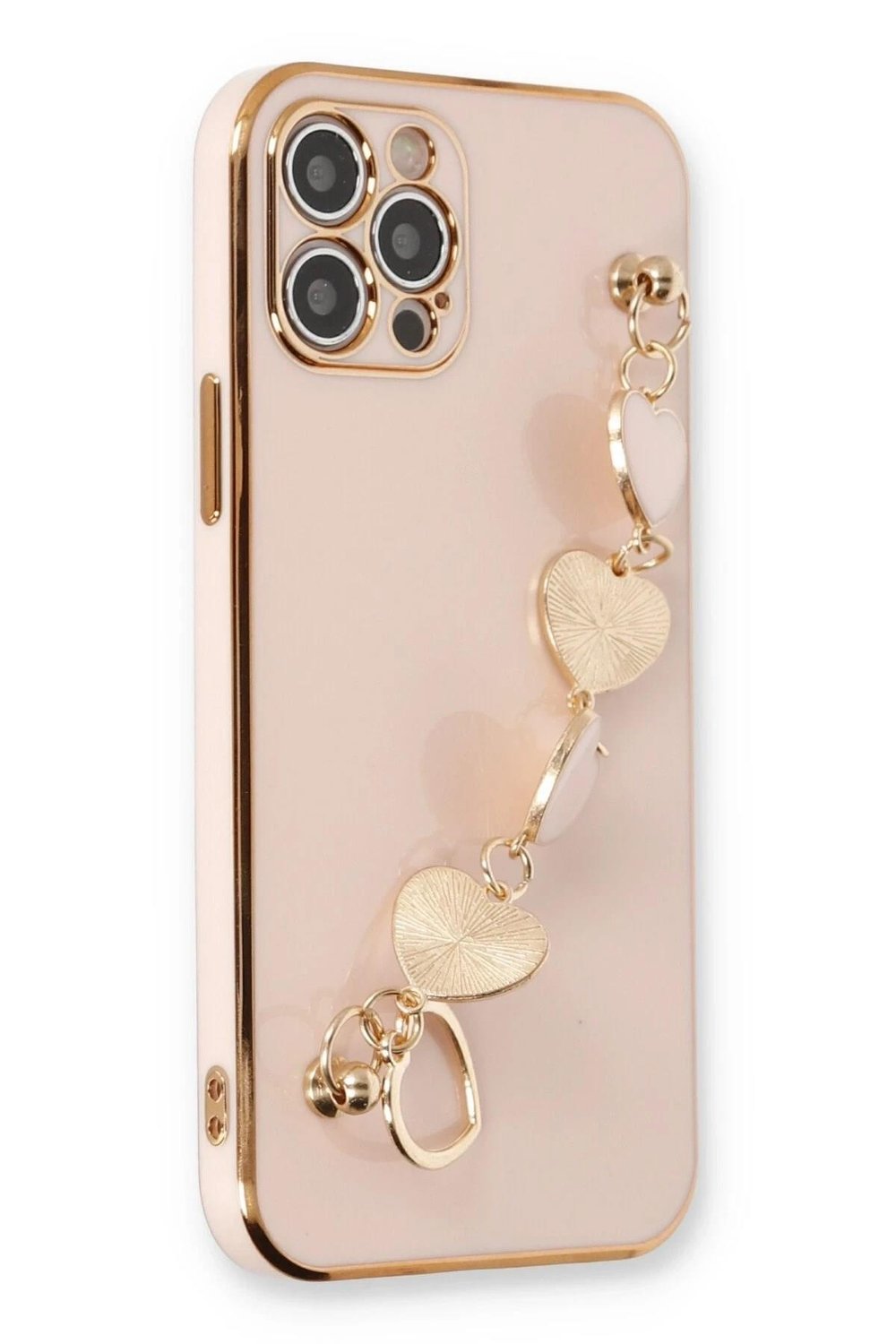 Mey İthalat®  iPhone 12 Pro Kılıf Esila Silikon - Pudra