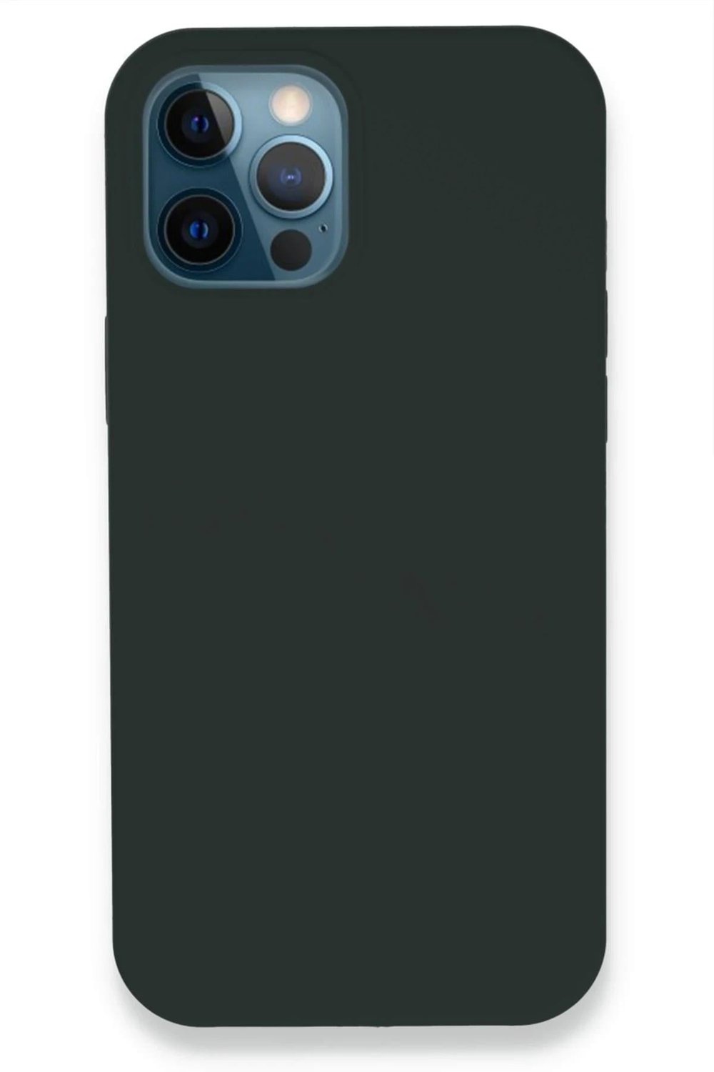 Mey İthalat®  iPhone 12 Pro Kılıf Lansman Legant Silikon - Koyu Yeşil