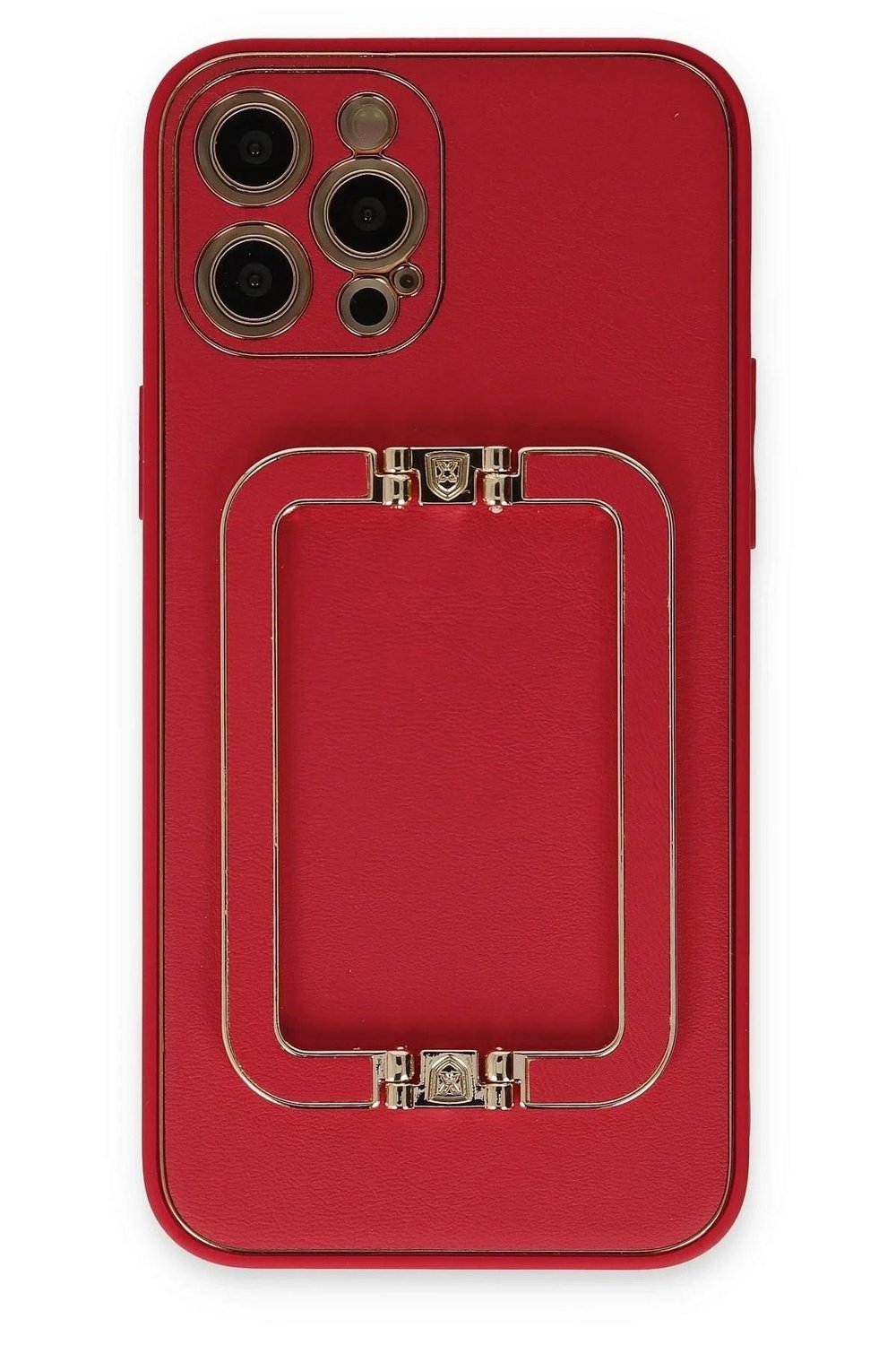 Mey İthalat®  iPhone 12 Pro Max Kılıf Coco Elit Kapak - Kırmızı