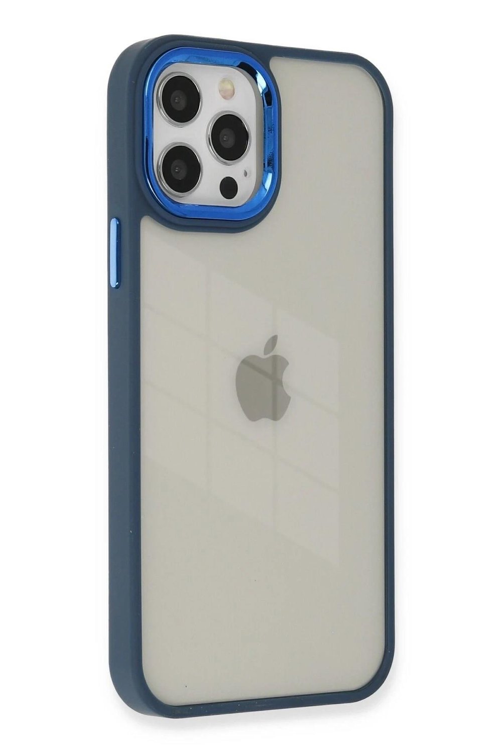 Mey İthalat®  iPhone 12 Pro Max Kılıf Dora Kapak - Mavi