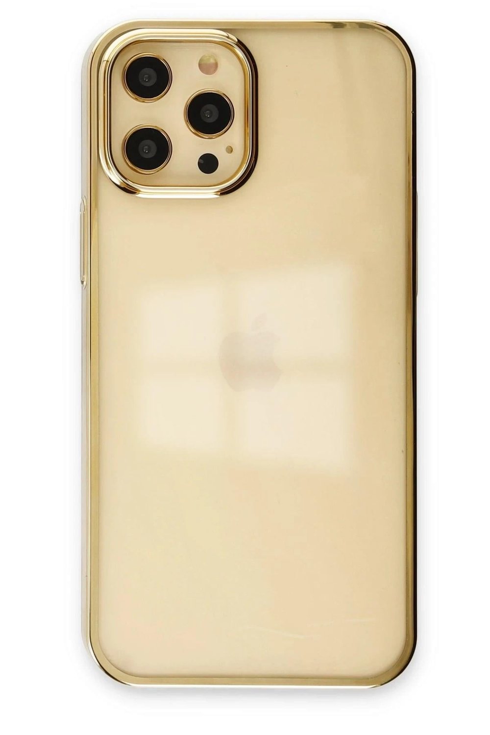Mey İthalat®  iPhone 12 Pro Max Kılıf Element Silikon - Gold