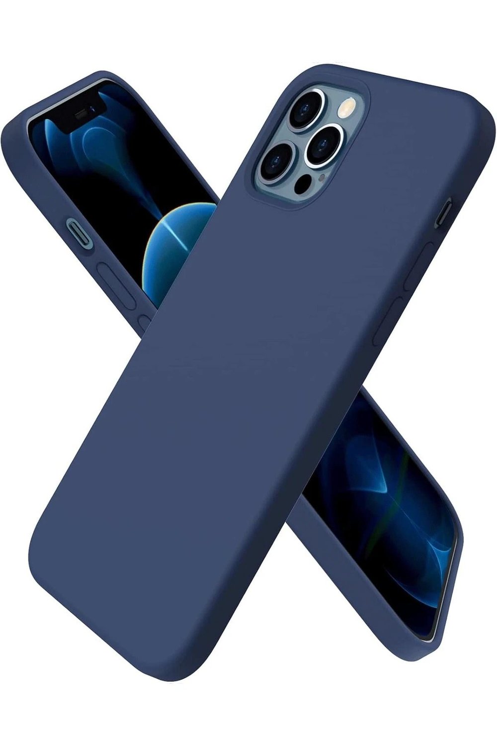 Mey İthalat®  iPhone 12 Pro Max Kılıf First Silikon - Lacivert