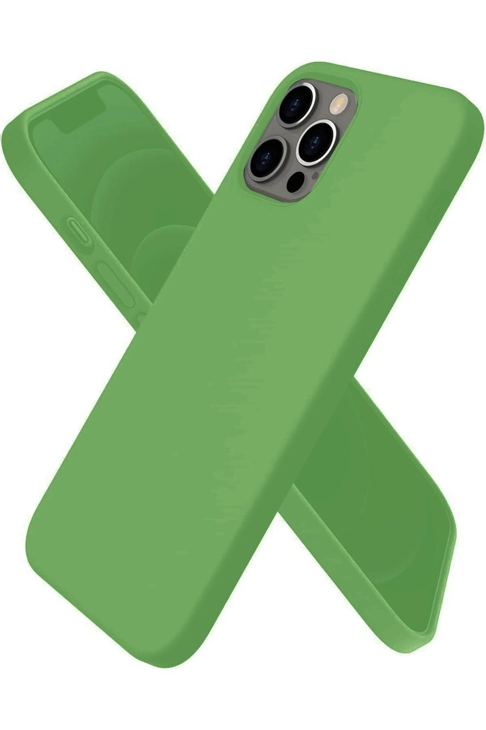 Mey İthalat®  iPhone 12 Pro Max Kılıf First Silikon - Yeşil