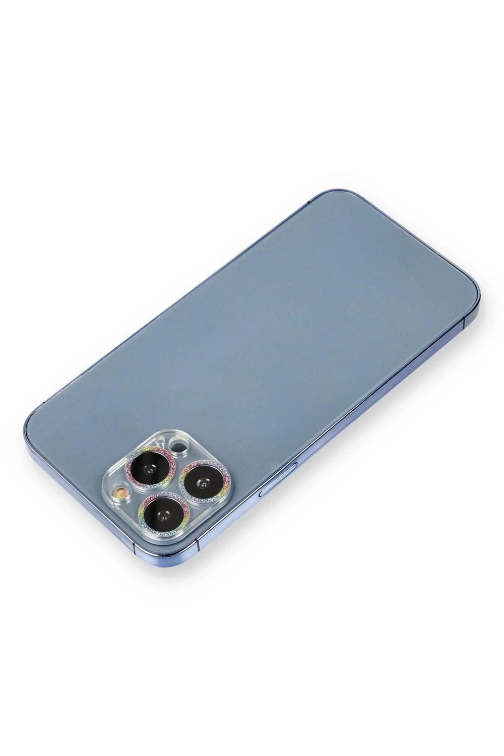 Mey İthalat®  iPhone 12 Pro Max Shine Kamera Lens Koruma Cam - Rainbow