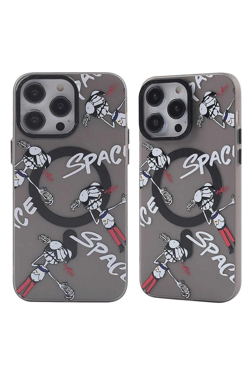 Mey İthalat®  iPhone 13 Pro Kılıf Apollo Magneticsafe Desenli Kapak - Apollo Siyah - 3
