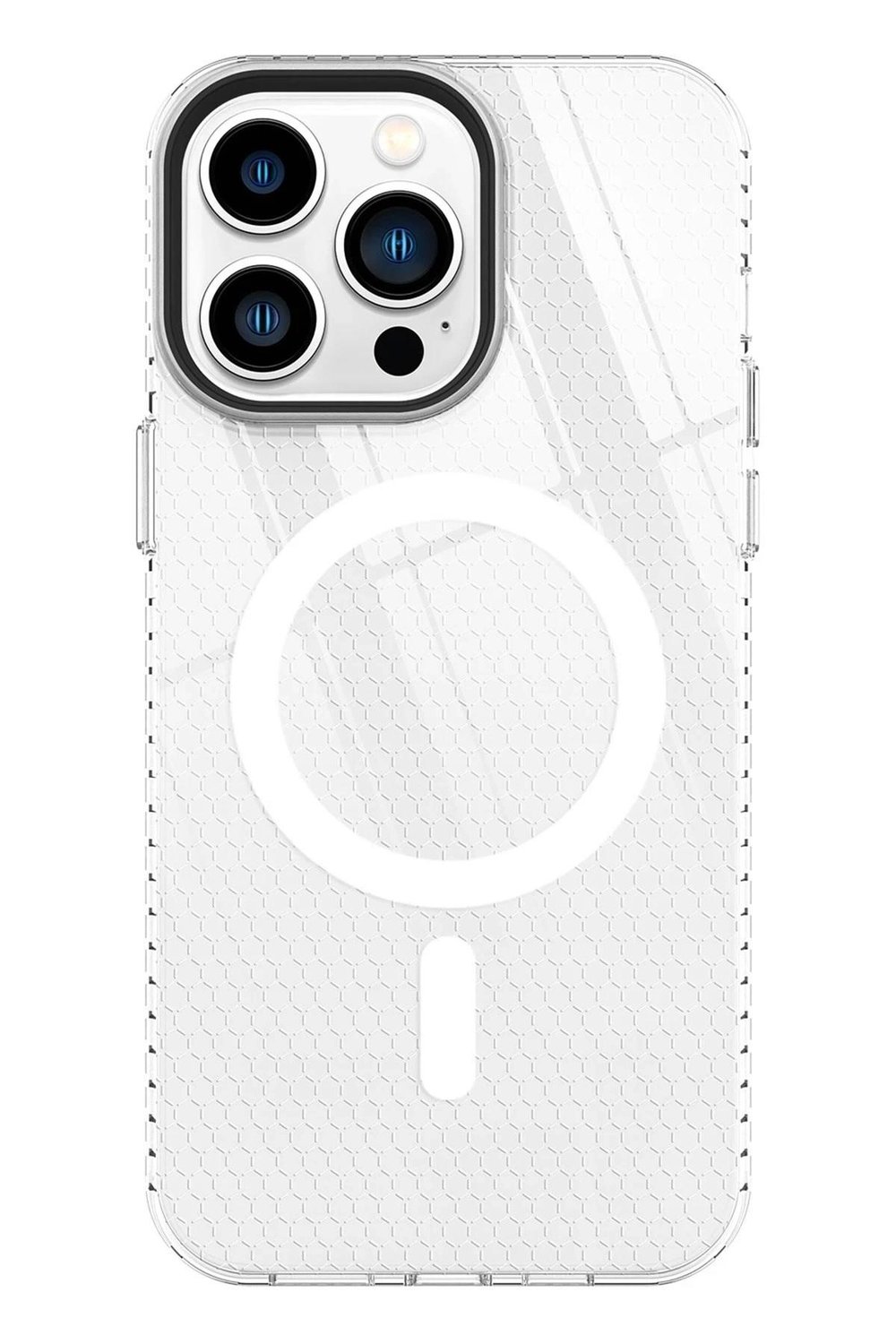 Mey İthalat®  iPhone 13 Pro Kılıf Beta Magneticsafe Silikon - Şeffaf