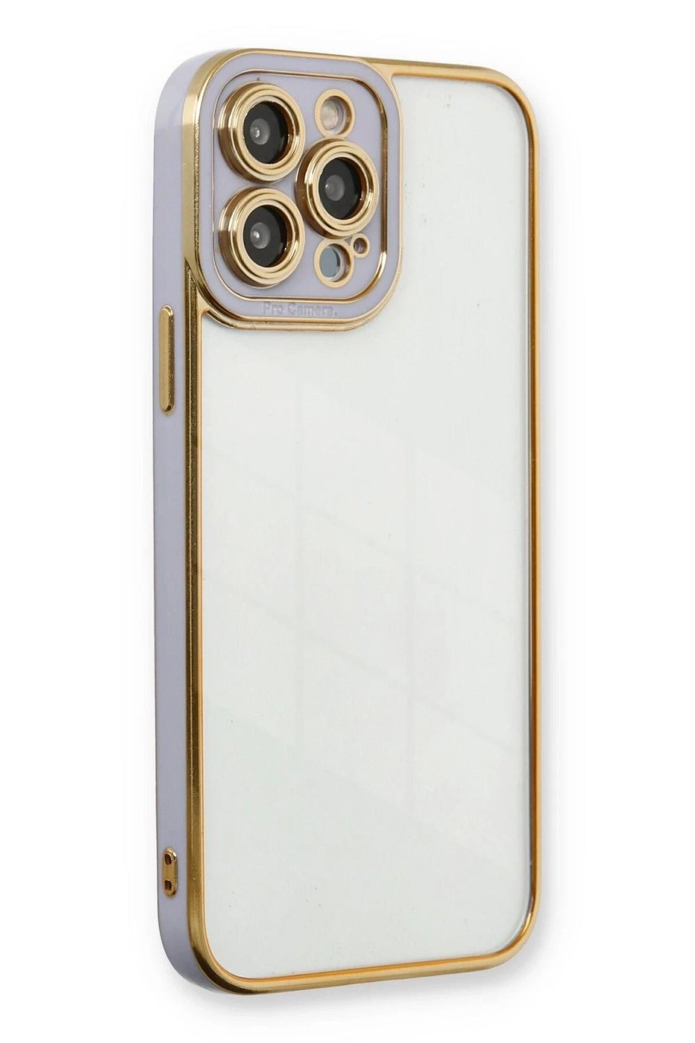 Mey İthalat®  iPhone 13 Pro Kılıf Liva Lens Silikon - Lila