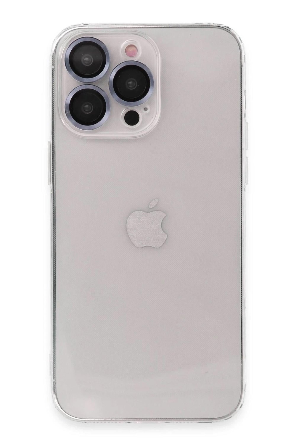 Mey İthalat®  iPhone 13 Pro Kılıf Luko Lens Silikon - Sierra Blue