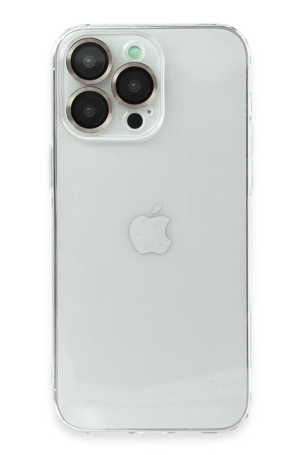 Mey İthalat®  iPhone 13 Pro Kılıf Luko Lens Silikon -Yeşil