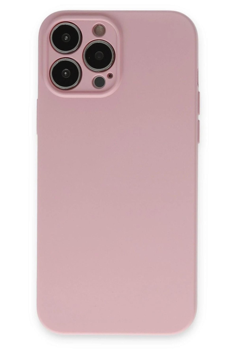 Mey İthalat®  iPhone 13 Pro Kılıf Nano içi Kadife Silikon - Pembe