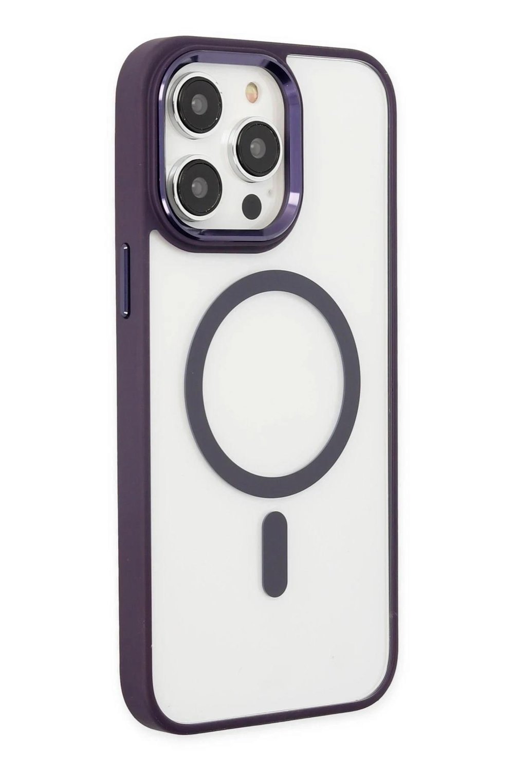 Mey İthalat®  iPhone 13 Pro Kılıf Room Magneticsafe Silikon - Derin Mor