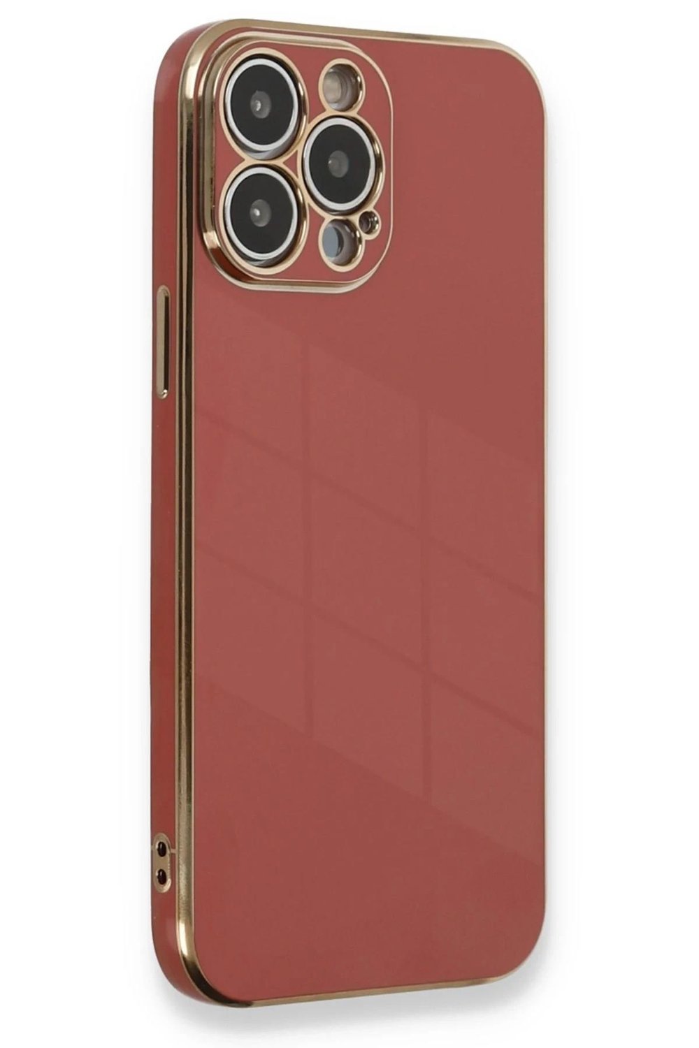 Mey İthalat®  iPhone 13 Pro Kılıf Volet Silikon - Kırmızı