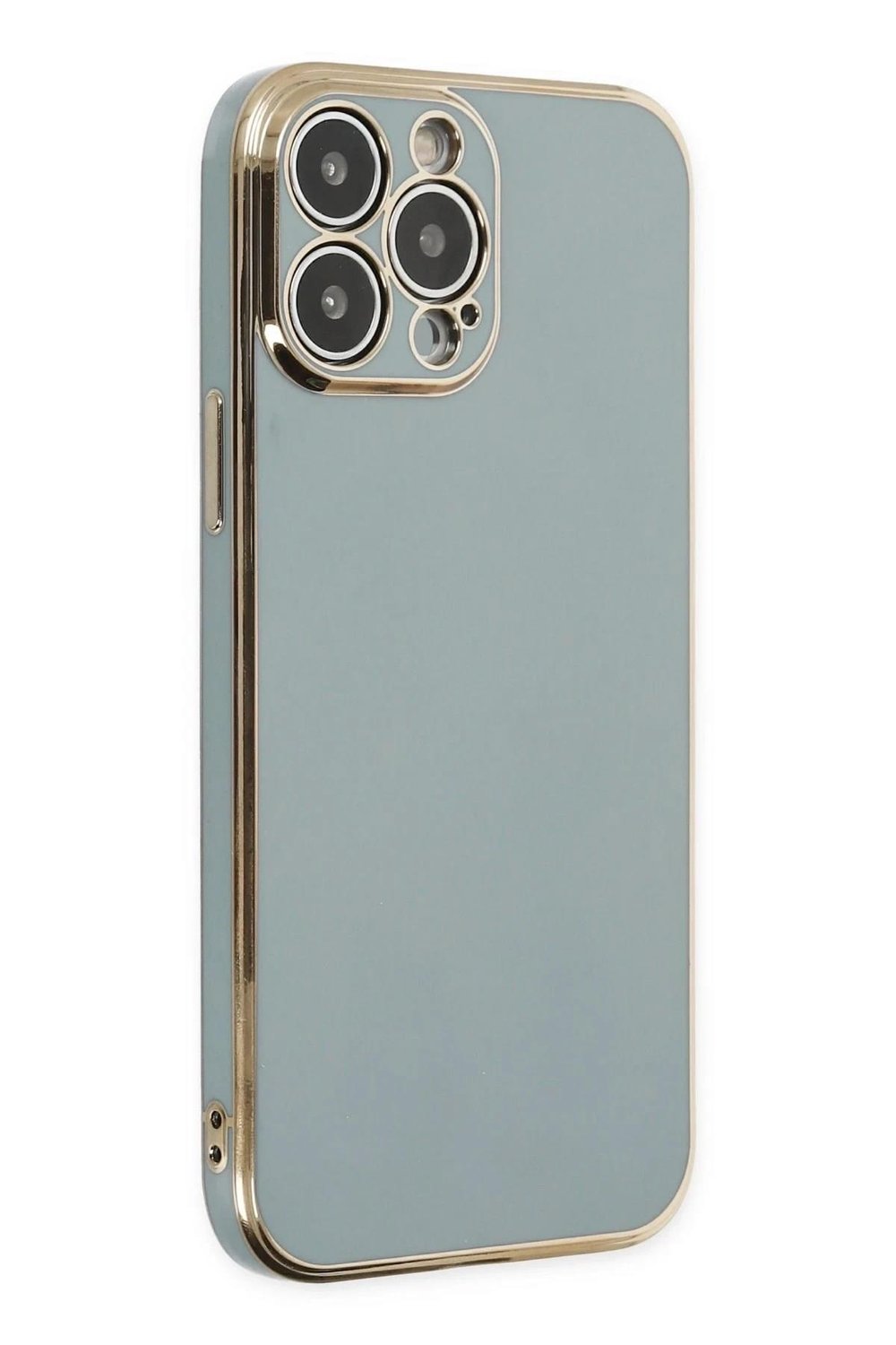 Mey İthalat®  iPhone 13 Pro Kılıf Volet Silikon - Açık Yeşil