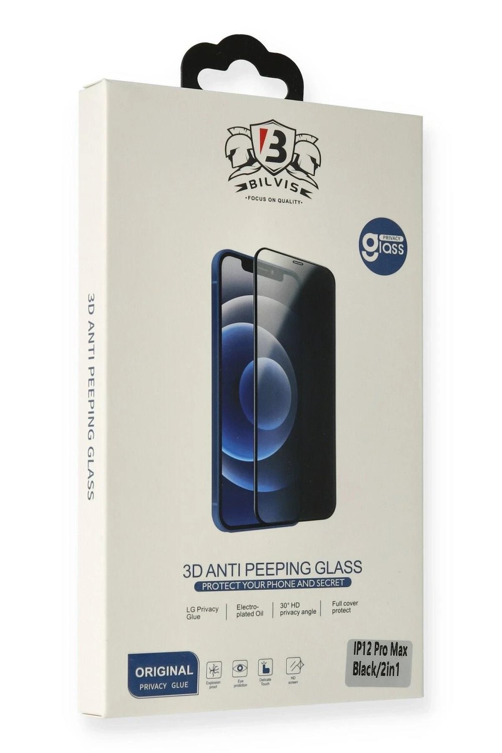Mey İthalat®  iPhone 13 Pro Max Bilvis Hayalet Cam Ekran Koruyucu