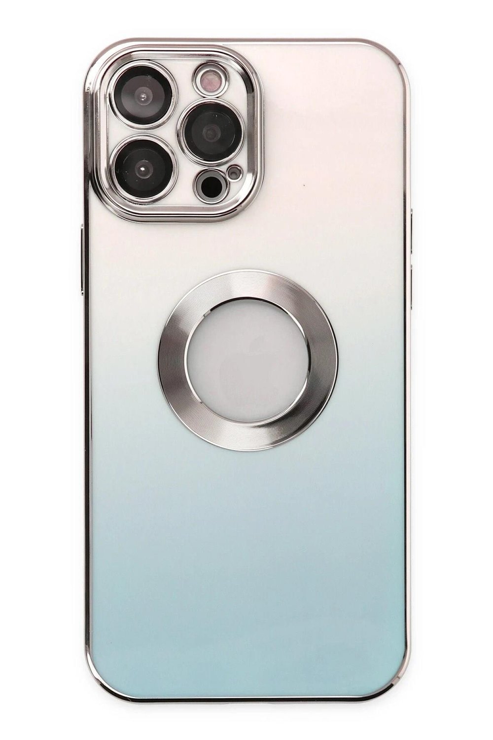 Mey İthalat®  iPhone 13 Pro Max Kılıf Best Silikon - Turkuaz