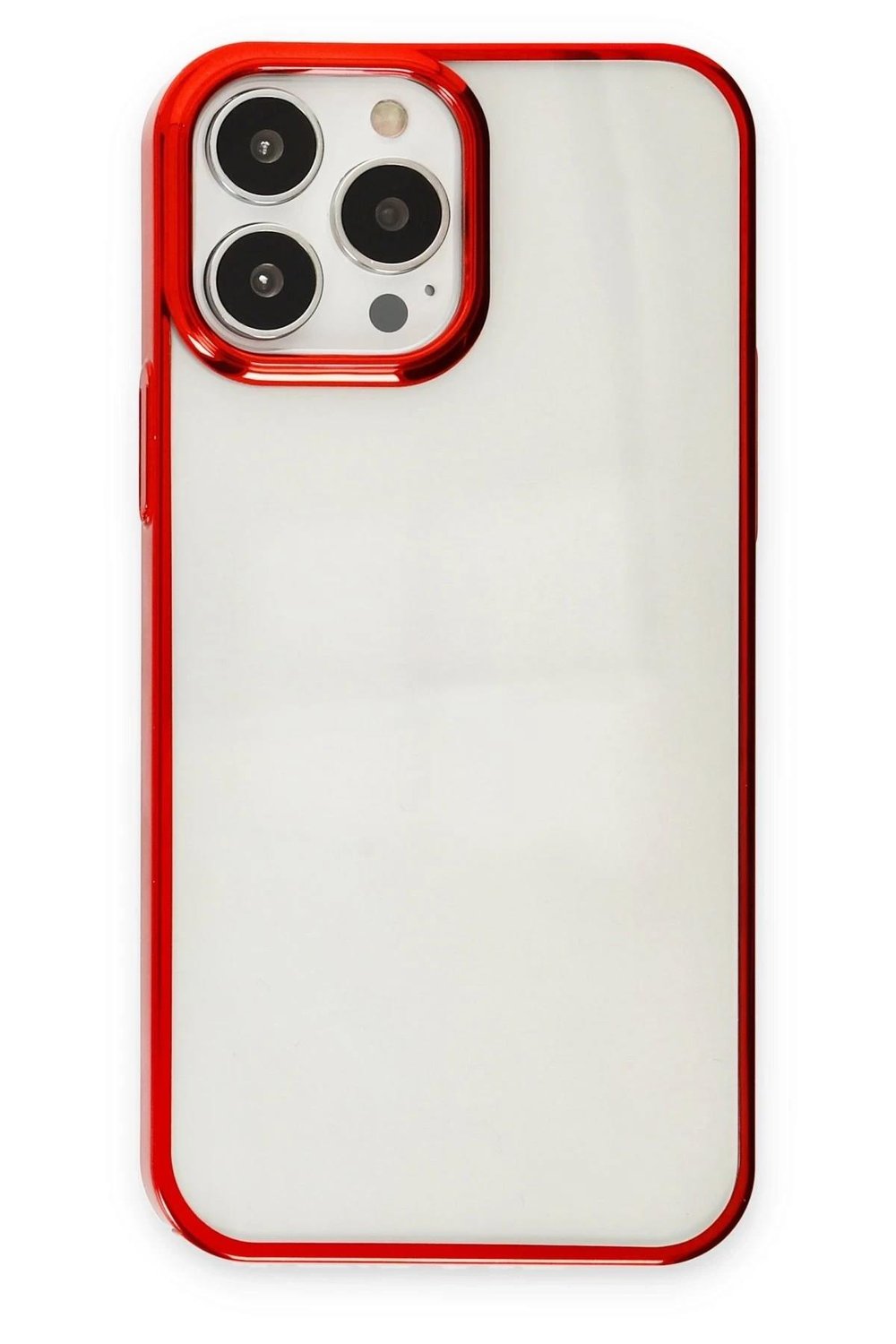 Mey İthalat®  iPhone 13 Pro Max Kılıf Element Silikon - Kırmızı
