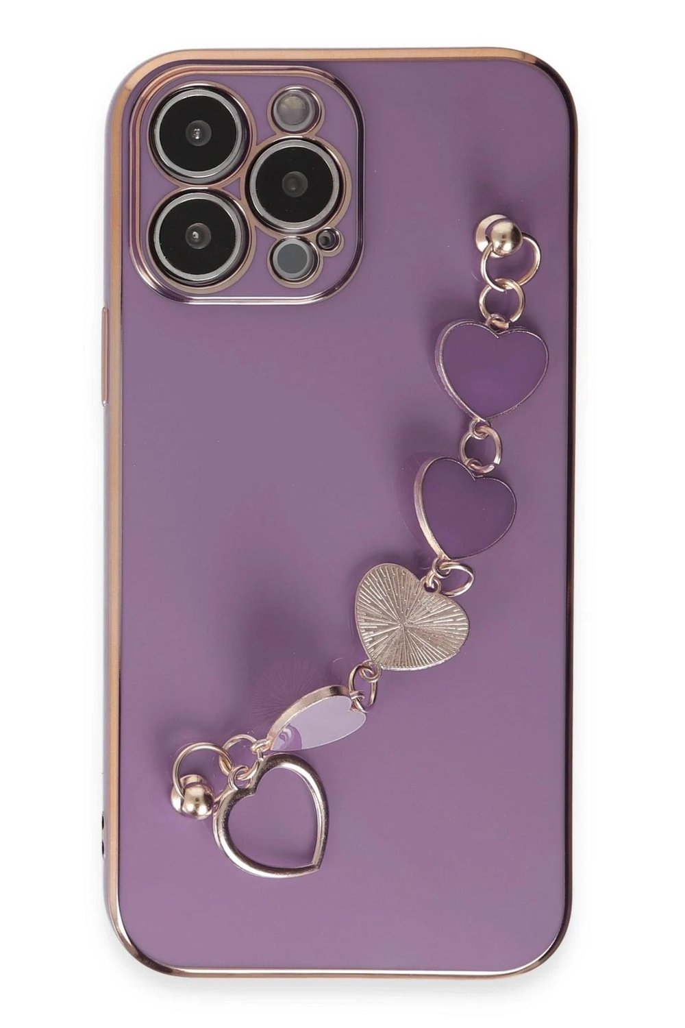 Mey İthalat®  iPhone 13 Pro Max Kılıf Esila Silikon - Mor
