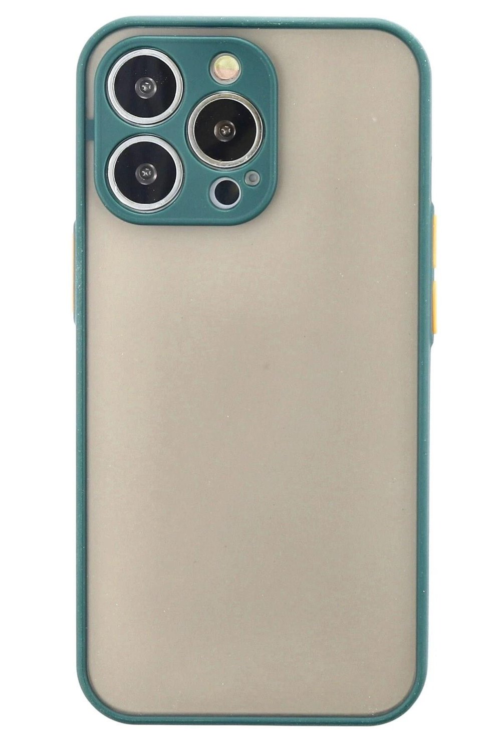 Mey İthalat®  iPhone 13 Pro Max Kılıf Montreal Silikon Kapak - Yeşil