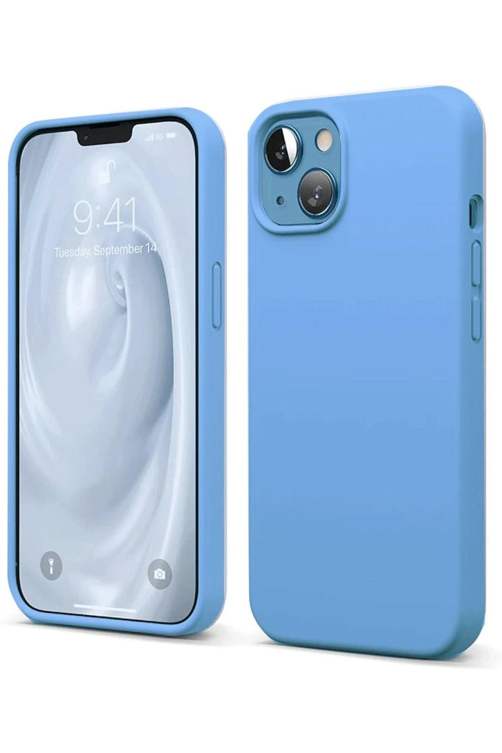 Mey İthalat®  iPhone 14 Kılıf First Silikon - Mavi