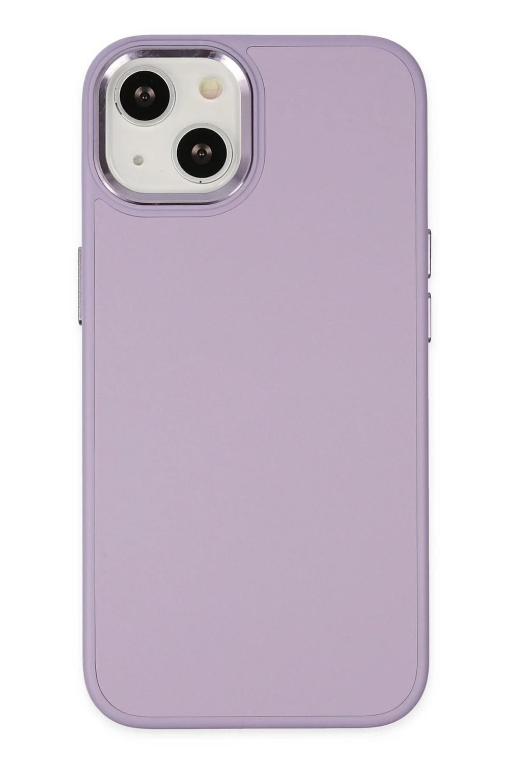Mey İthalat®  iPhone 14 Plus Kılıf Asya Deri Silikon - Lila