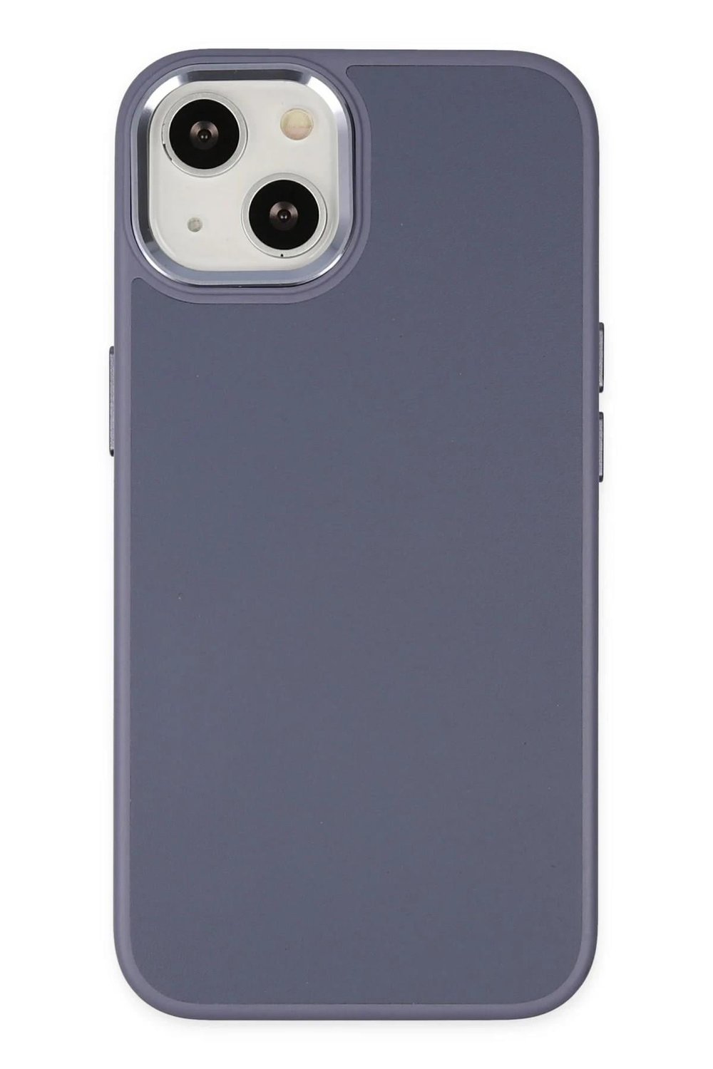Mey İthalat®  iPhone 14 Plus Kılıf Asya Deri Silikon - Mor