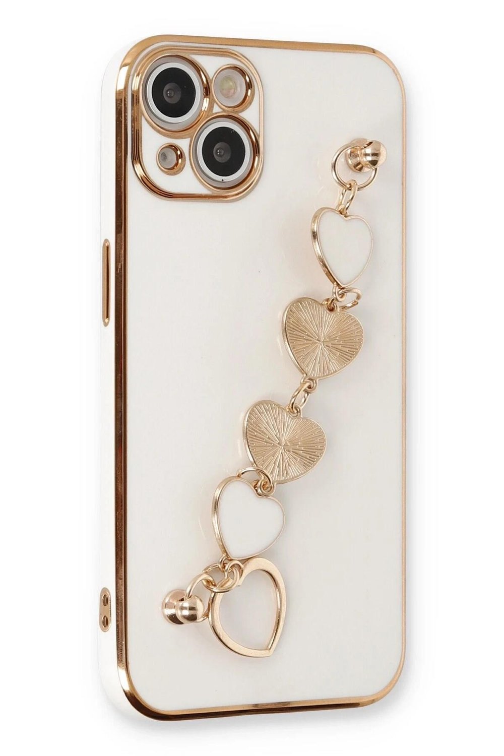 Mey İthalat®  iPhone 14 Plus Kılıf Esila Silikon - Beyaz