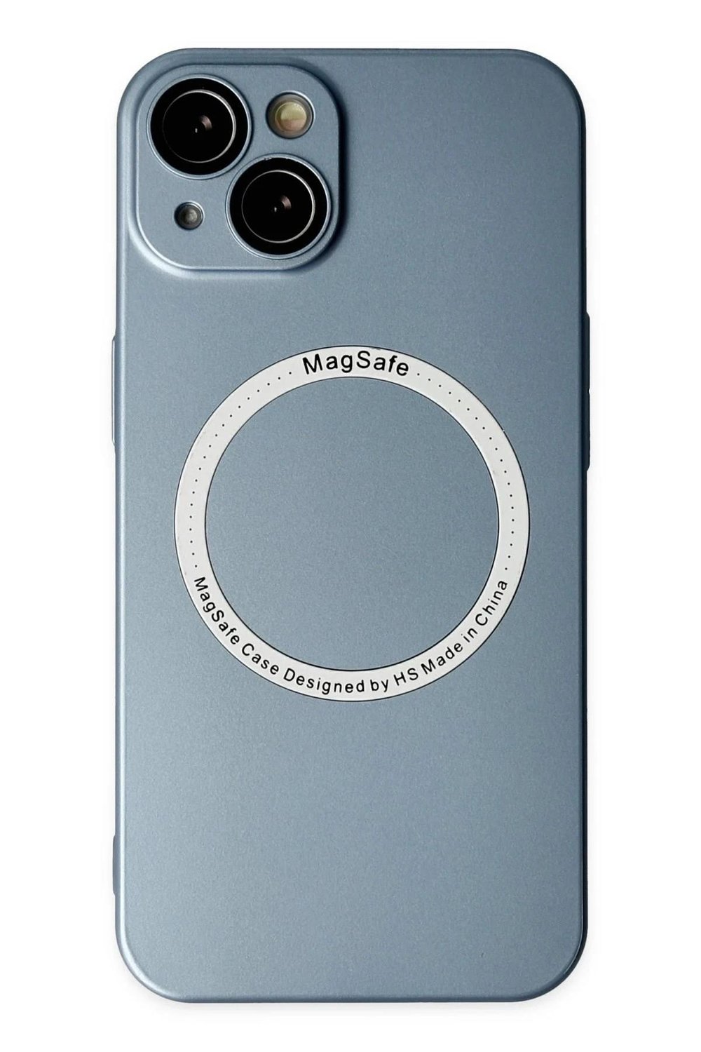 Mey İthalat®  iPhone 14 Plus Kılıf Jack Magneticsafe Lens Silikon - Sierra Blue