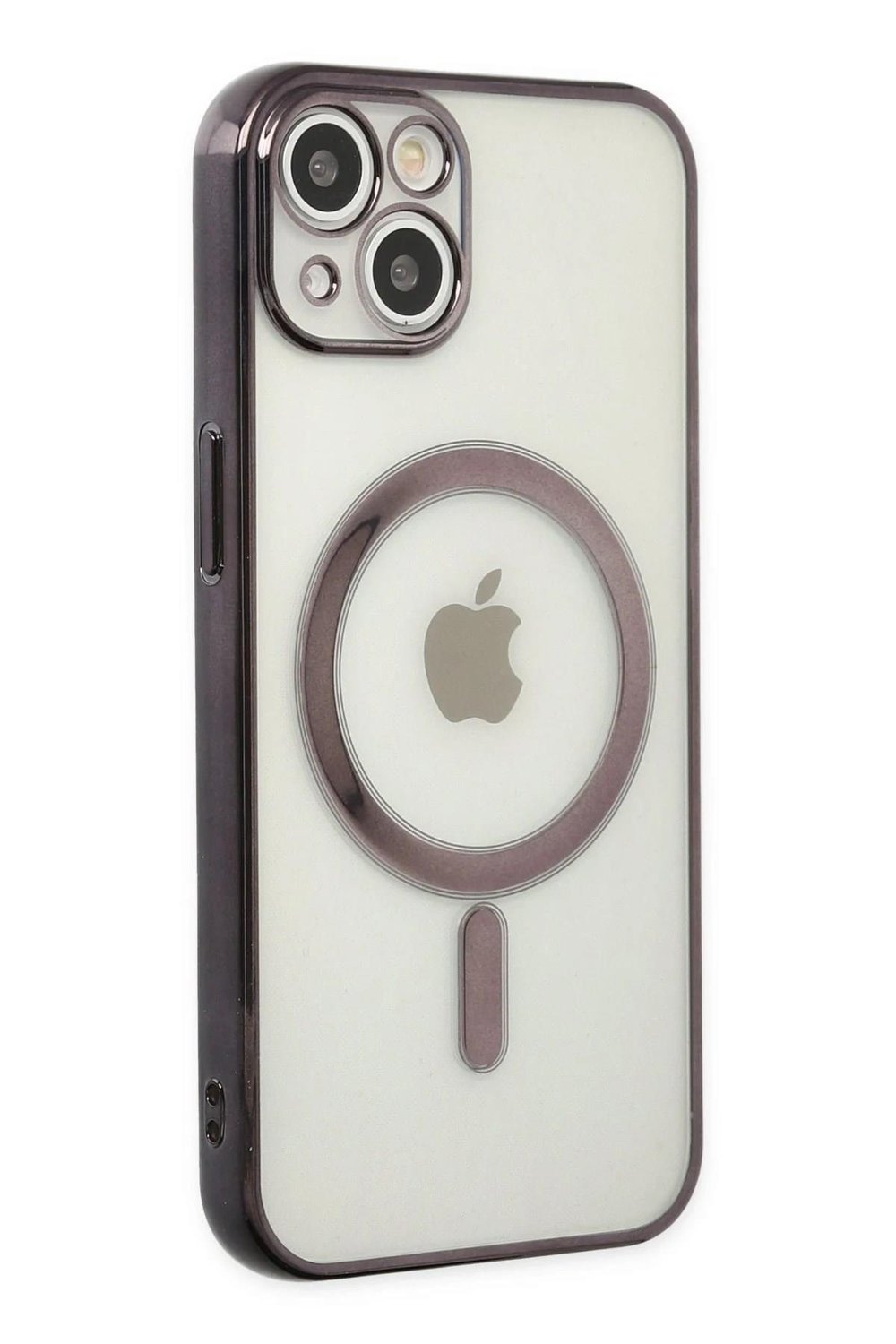 Mey İthalat®  iPhone 14 Plus Kılıf Magneticsafe Lazer Silikon - Siyah