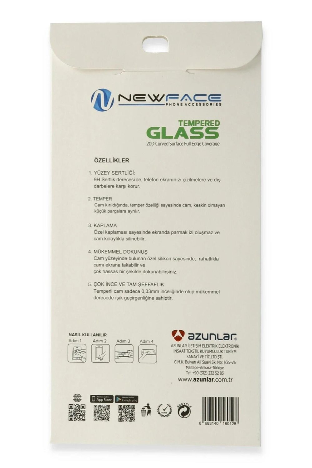 Mey İthalat®  iPhone 14 Pro 20D Premium Cam Ekran Koruyucu