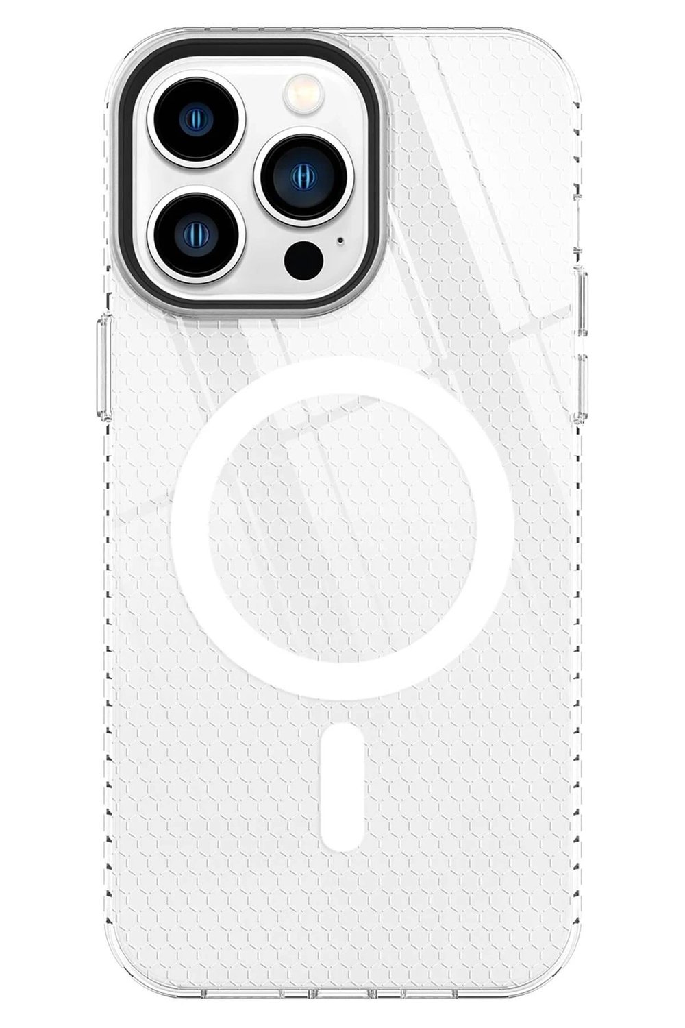 Mey İthalat®  iPhone 14 Pro Kılıf Beta Magneticsafe Silikon - Şeffaf