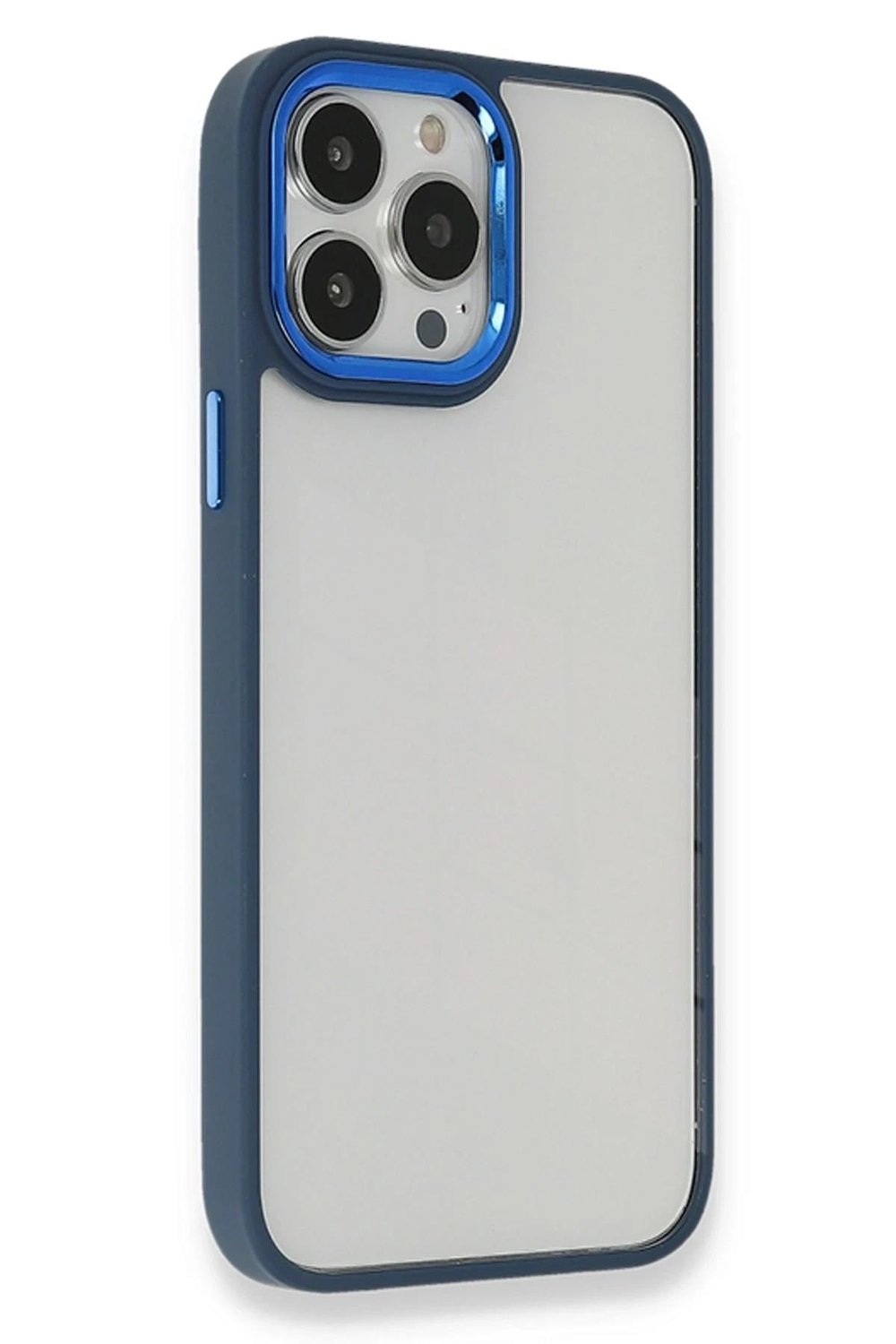 Mey İthalat®  iPhone 14 Pro Kılıf Dora Kapak - Mavi